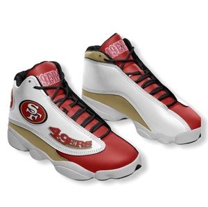 San Francisco 49ers Air Jordan 13 Design Sneakers